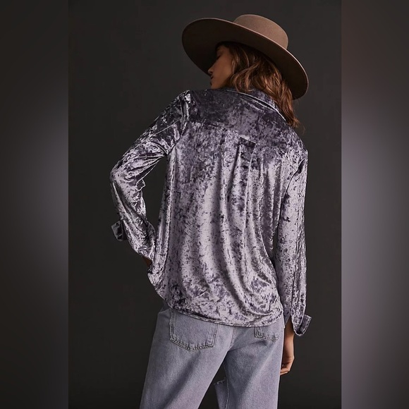 NWT Velvet Buttondown - Picture 3 of 4